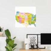 Verenigde Staten Poster (Thuiskantoor)