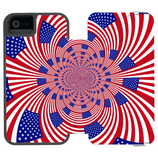 Verenigde Staten, prachtig , uniek uitzonderlijk Incipio iPhone Portemonnee Hoesje (Agenda Open)