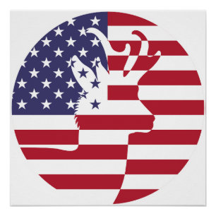 Verenigde Staten Pronghorn Amerikaans Nationaal Perfect Poster