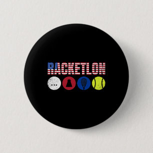 Verenigde Staten Racketlon - Tafeltennis Badminton Ronde Button 5,7 Cm
