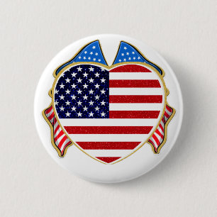 Verenigde Staten Ronde Button 5,7 Cm