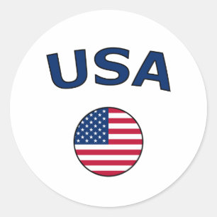 Verenigde Staten Ronde Sticker