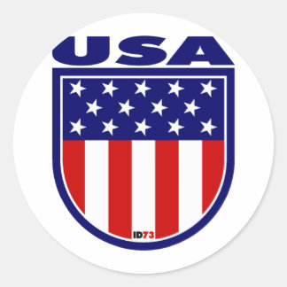 Verenigde Staten Ronde Sticker