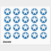 Verenigde Staten Ronde Sticker (Vel)