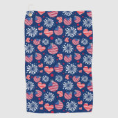 Verenigde Staten Rood Wit en Blauw Vuurwerk | FEES Golfhanddoek (Voorkant)