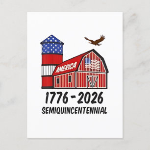 Verenigde Staten Semiquincentennial 250th Jubileum Aankondigingskaart