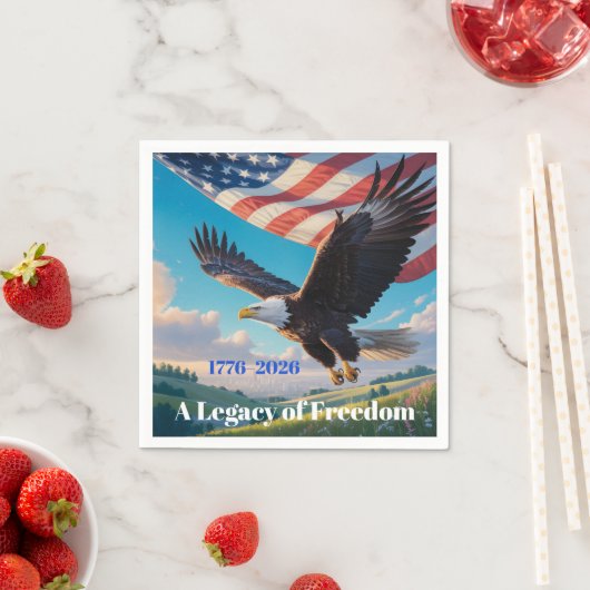 Verenigde Staten Semiquincentennial Standard Cockt Servet (Insitu)