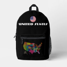Verenigde Staten Speciale Toeristische Gift Classi Bedrukte Rugzak