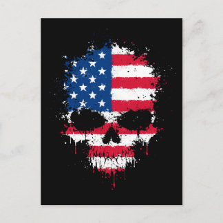 Verenigde Staten: Splatter Skull Briefkaart
