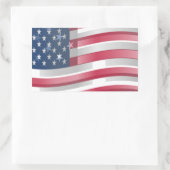 Verenigde Staten: Stripes & Stars in Bold Design Rechthoekige Sticker (Tas)