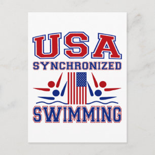 Verenigde Staten synchroon zwemmen Briefkaart