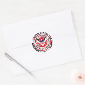 Verenigde Staten Tea Party Ronde Sticker (Envelop)