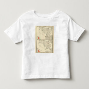 Verenigde Staten Twee gekleurde lithografische kaa Kinder Shirts