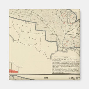 Verenigde Staten Twee gekleurde lithografische kaa Magneet