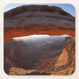 Verenigde Staten, Utah, Canyonlands National Park Vierkante Kartonnen Onderzetter