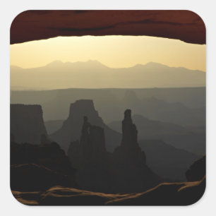 Verenigde Staten, Utah, Canyonlands National Park  Vierkante Sticker
