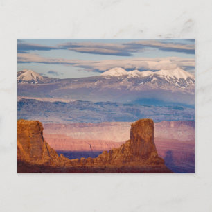Verenigde Staten, Utah. Schilderachtig van La Sal- Briefkaart