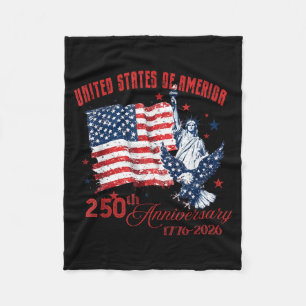 Verenigde Staten van Amerika 250e verjaardag Fleece Deken