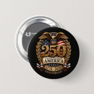 Verenigde Staten van Amerika 250e verjaardag Ronde Button 5,7 Cm