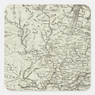Verenigde Staten van Amerika 6 Vierkante Sticker