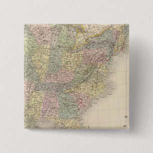 Verenigde Staten van Amerika 9 Vierkante Button 5,1 Cm