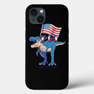 Verenigde Staten van Amerika Amerikaanse vlag Dino iPhone 13 Hoesje