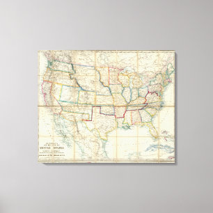 Verenigde Staten van Amerika Canvas Afdruk