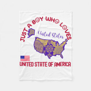 Verenigde Staten van Amerika Fleece Deken