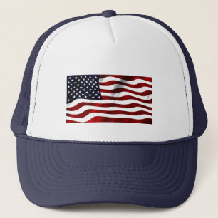 VERENIGDE STATEN VAN AMERIKA MAP EN VLAG TRUCKER PET