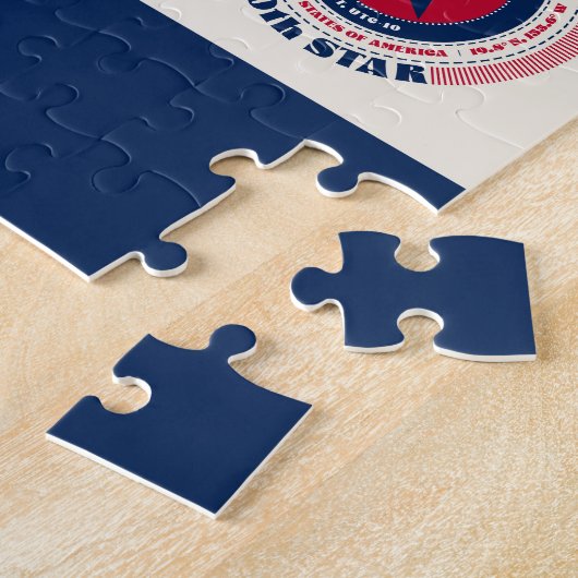 Verenigde Staten van Amerika Patriottische 50 Stat Legpuzzel (Zijkant)