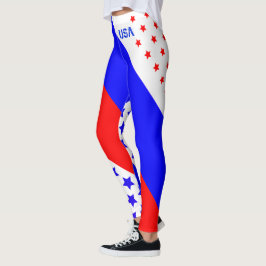 VERENIGDE STATEN VAN AMERIKA ROOD WIT & BLAUW USA LEGGINGS