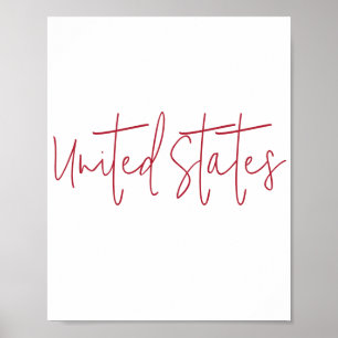 Verenigde Staten van Amerika Souvenir Cadeau Poster