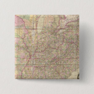 Verenigde Staten van Amerika Vierkante Button 5,1 Cm