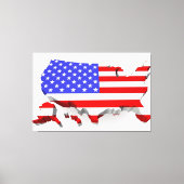 Verenigde Staten van Amerika Vlag Canvas Afbeeldin (Voorkant)