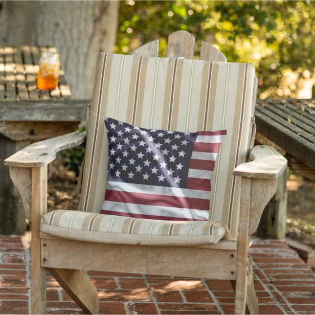 Verenigde Staten van Amerika Vlag, Kalme  Flaps Buitenkussen (Stoel)