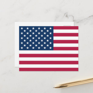 Verenigde Staten van Amerika Vlag van de VS patrio Feestdagenkaart