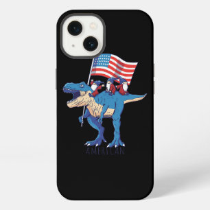 Verenigde Staten van Amerika VS Vlag Dinosaurus TR iPhone 13 Hoesje