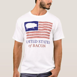 Verenigde Staten van Bacon Distress T-shirt