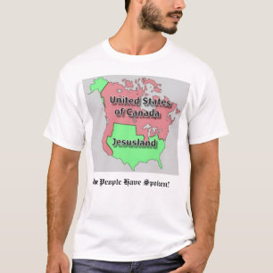 Verenigde Staten van Canada en Jesusland T-shirt