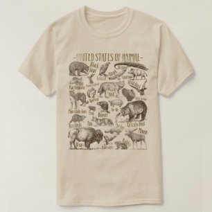Verenigde Staten van Dieren T-shirt