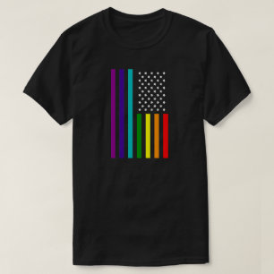 VERENIGDE STATEN VAN GELIJKWAARDIGHEIDSRAINBOW-VLA T-SHIRT