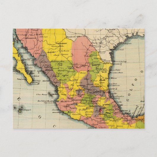 Verenigde Staten van Mexico 2 Briefkaart (Voorkant)