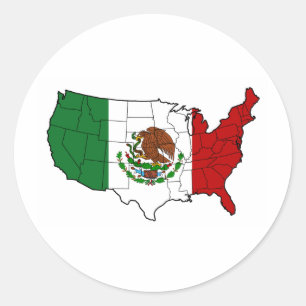Verenigde Staten van Mexico Ronde Sticker