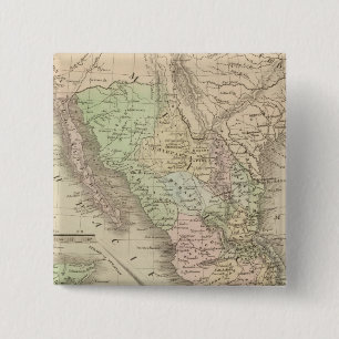 Verenigde Staten van Mexico Vierkante Button 5,1 Cm