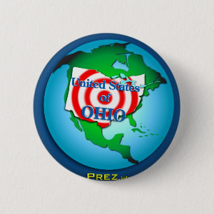 Verenigde Staten van Ohio Ronde Button 5,7 Cm
