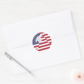Verenigde Staten Verenigde Staten Bald Eagle Ameri Ronde Sticker (Envelop)