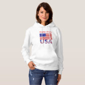 Verenigde Staten Verenigde Staten Red Personalized Hoodie (Voorkant volledig)