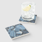 Verenigde Staten, Vermont, ChamPlain, Stones Stenen Onderzetter (Zijkant)