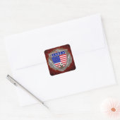Verenigde Staten Vierkante Sticker (Envelop)
