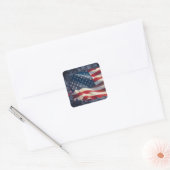 Verenigde Staten Vierkante Sticker (Envelop)